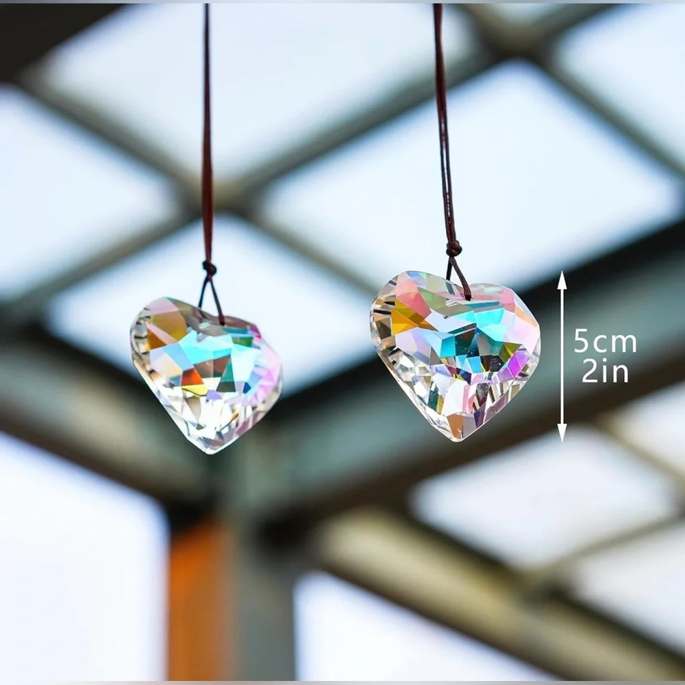 Crystal Heart Sun Catchers
